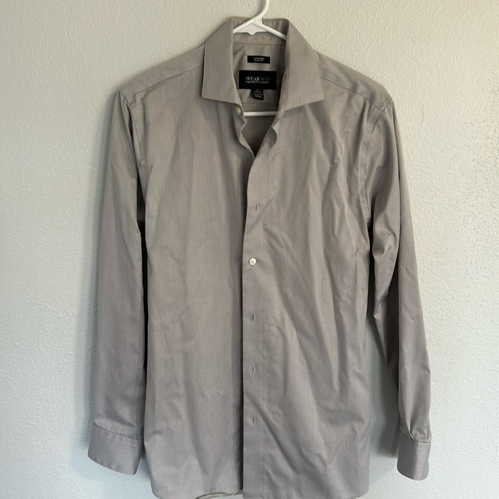 Grey men’s dress shirt